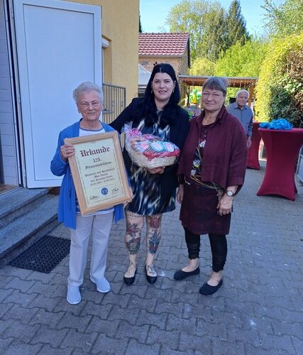 125. Firmenjubiläum der Bäckerei und Konditorei Max Noack Inh. Josephine Noack